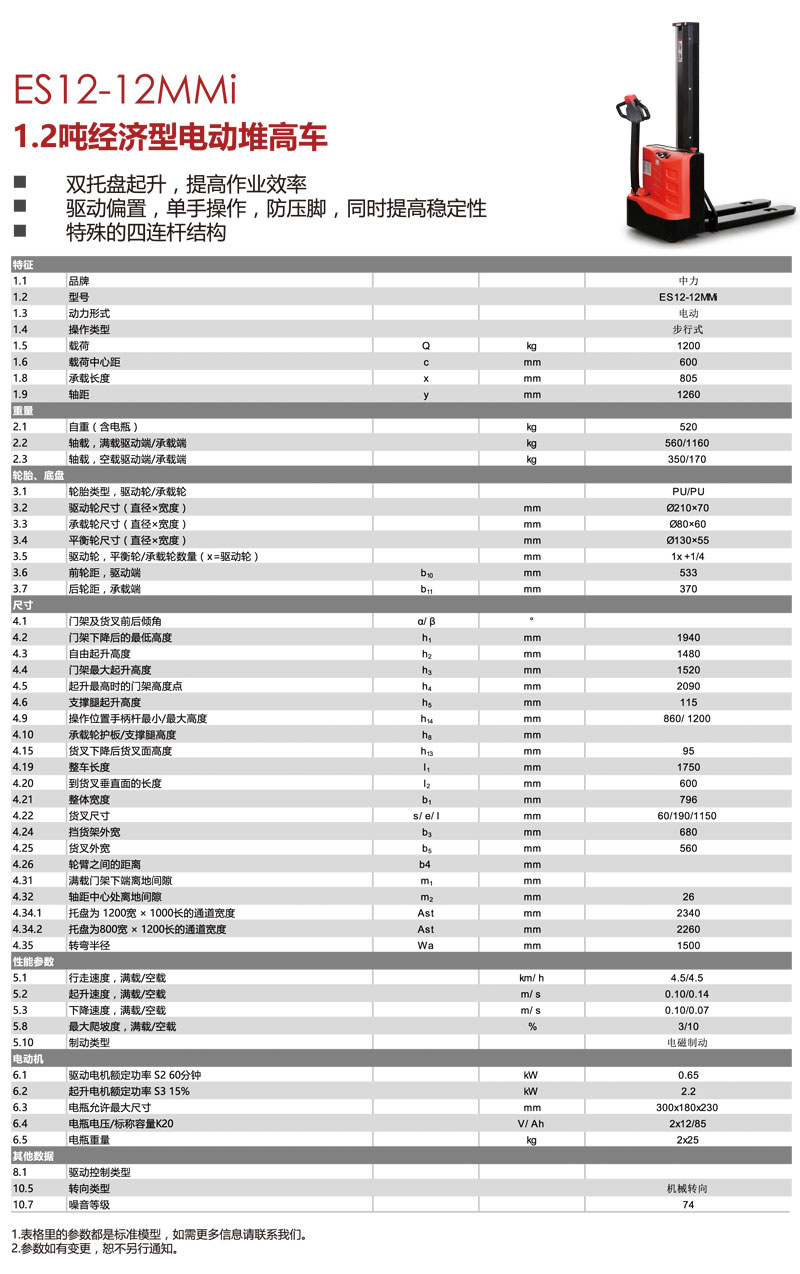 經(jīng)濟(jì)型電動堆高車